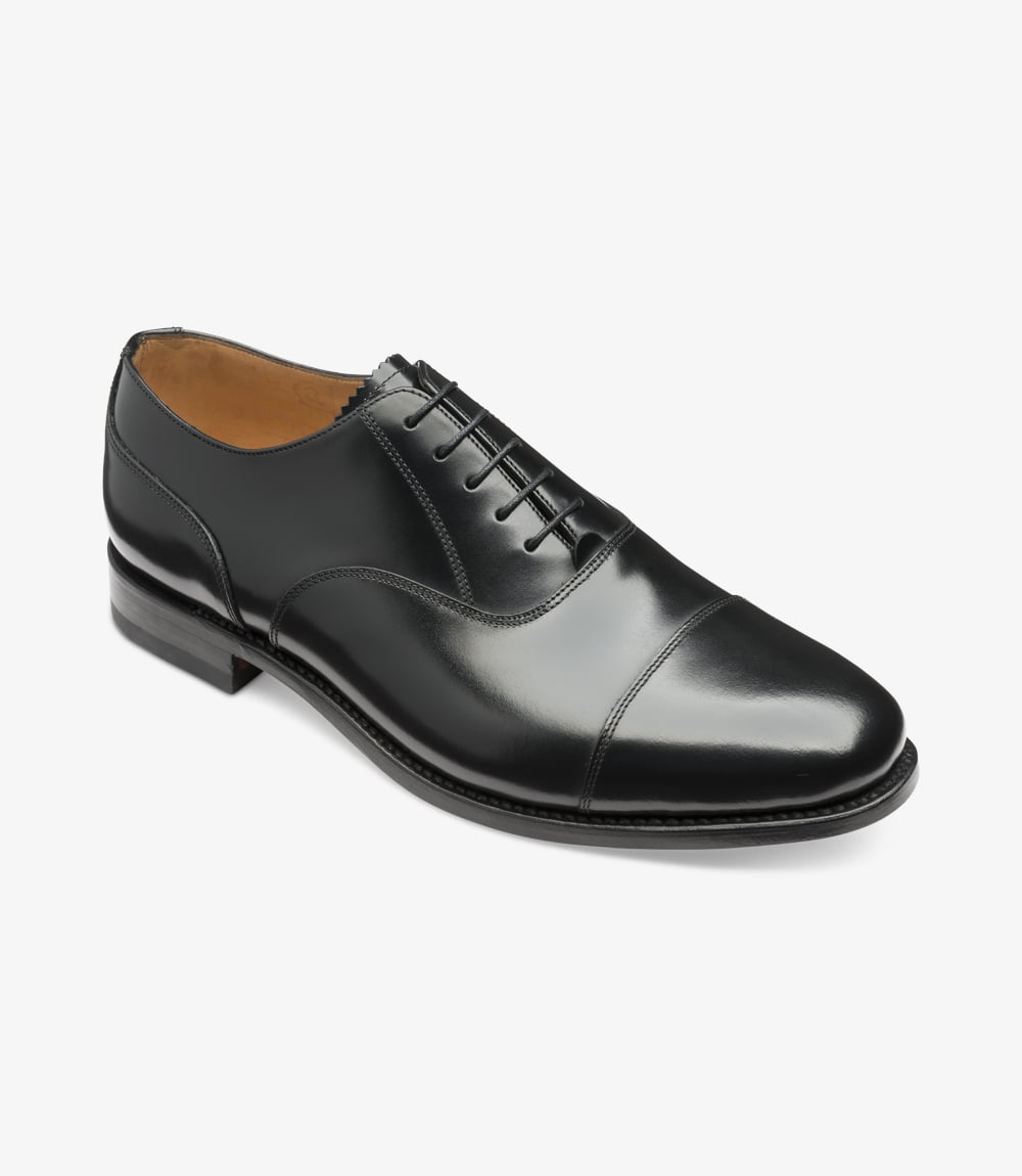 loake 200b polished leather black dress shoes