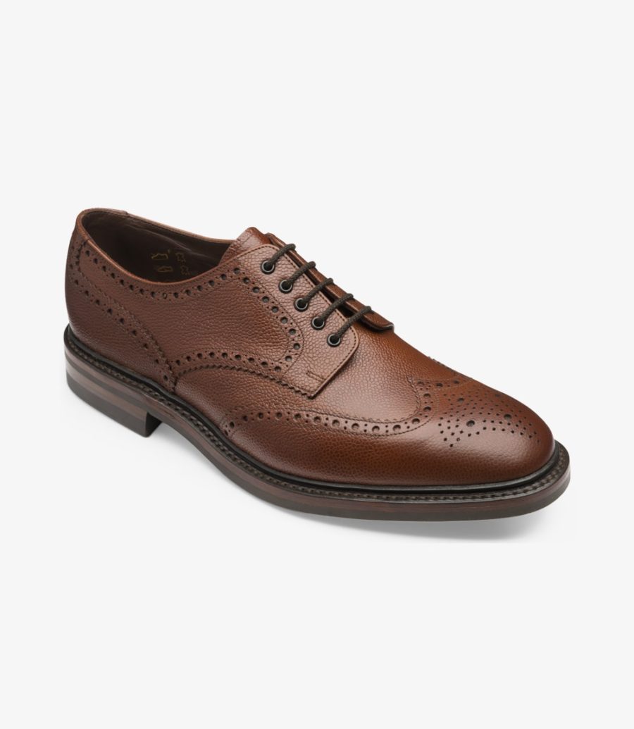 Mens Shoes Boots Formal and smart boots Loake Leather Badminton Brogues Colour 8 Uk in Brown for Men Mahogany Size 