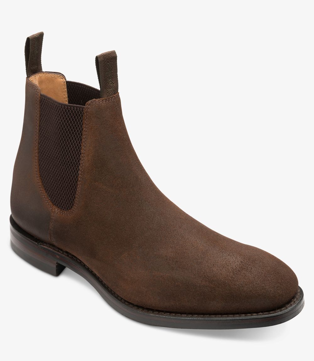 Brown Waxed Suede Lightweight Chelsea Boot 10 UK / 11 US