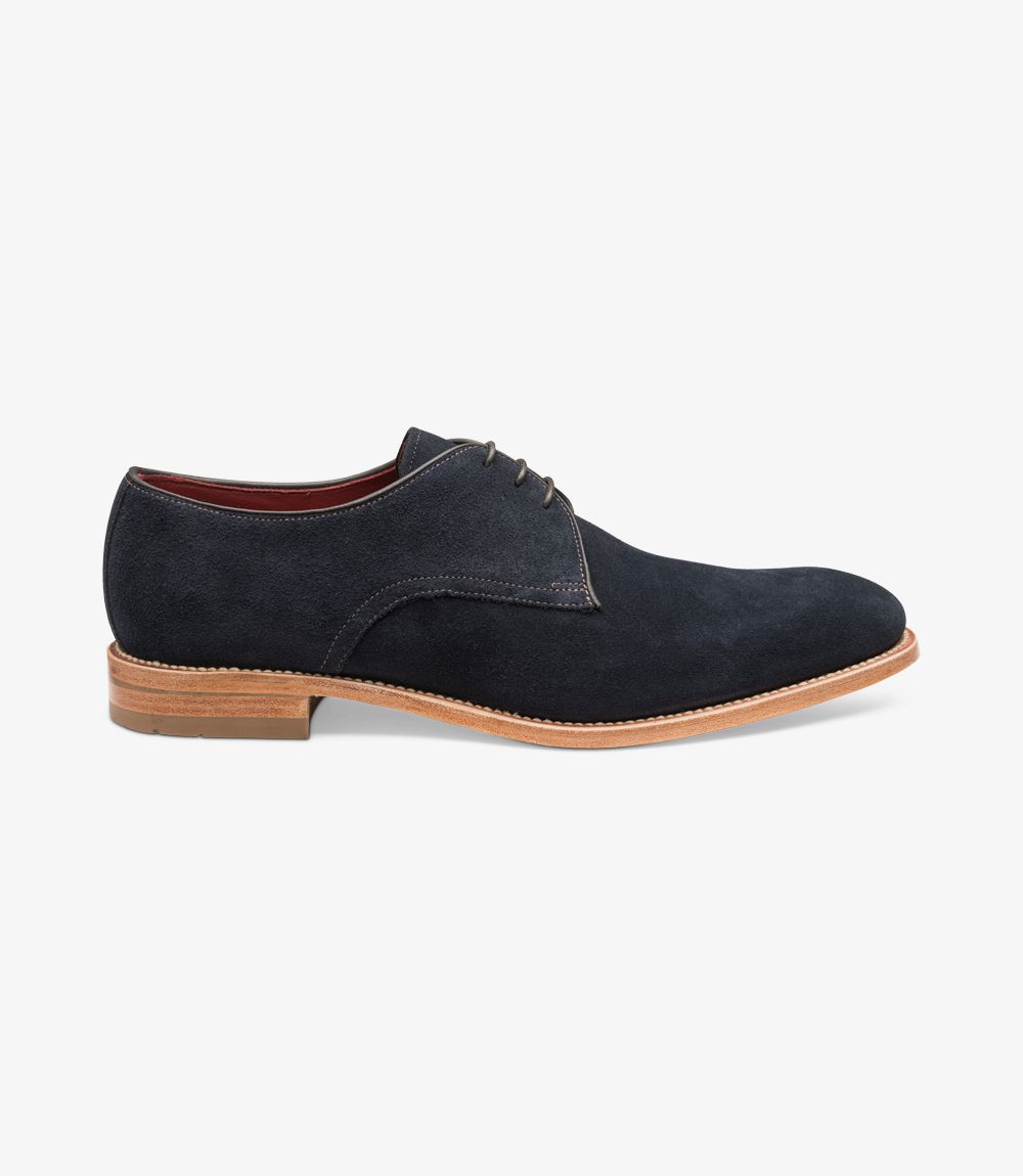 loake blue suede shoes