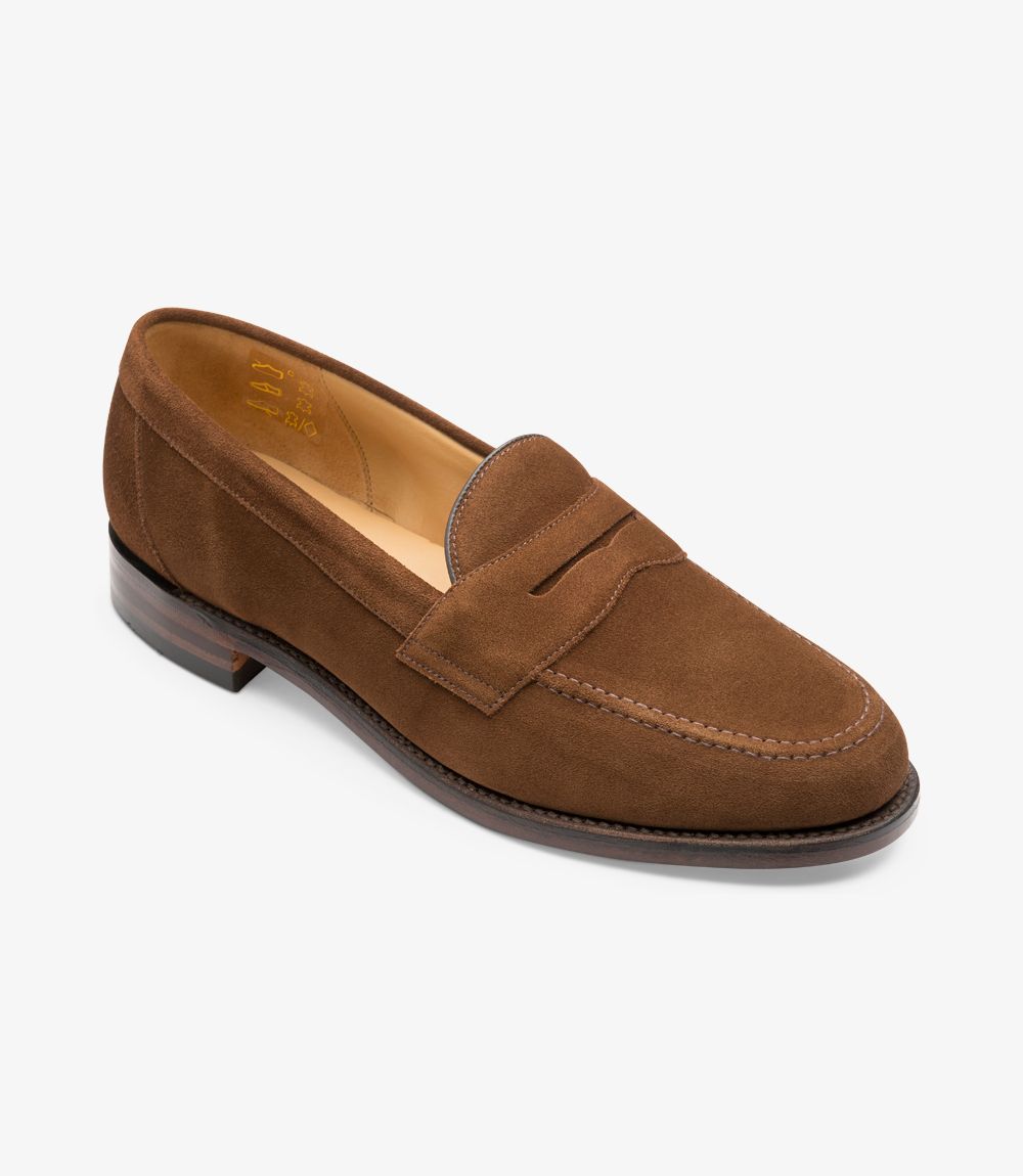 loake suede loafer