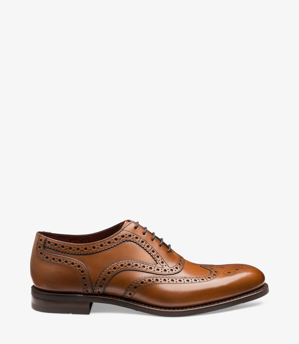 Tan Leather Brogue Oxford Shoes for Men | The Royale Peacock-calidas.vn