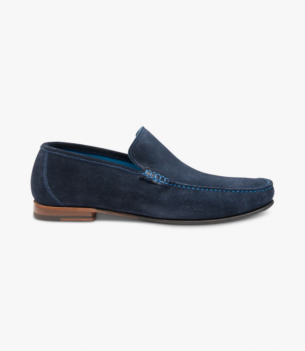 loake nicholson suede loafers