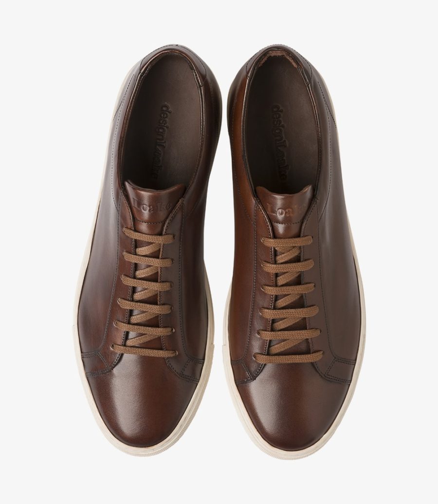 dark brown sneakers