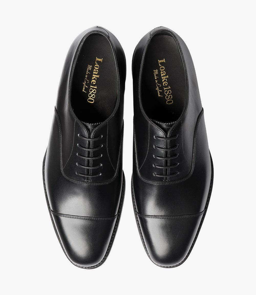 loake black oxford shoes