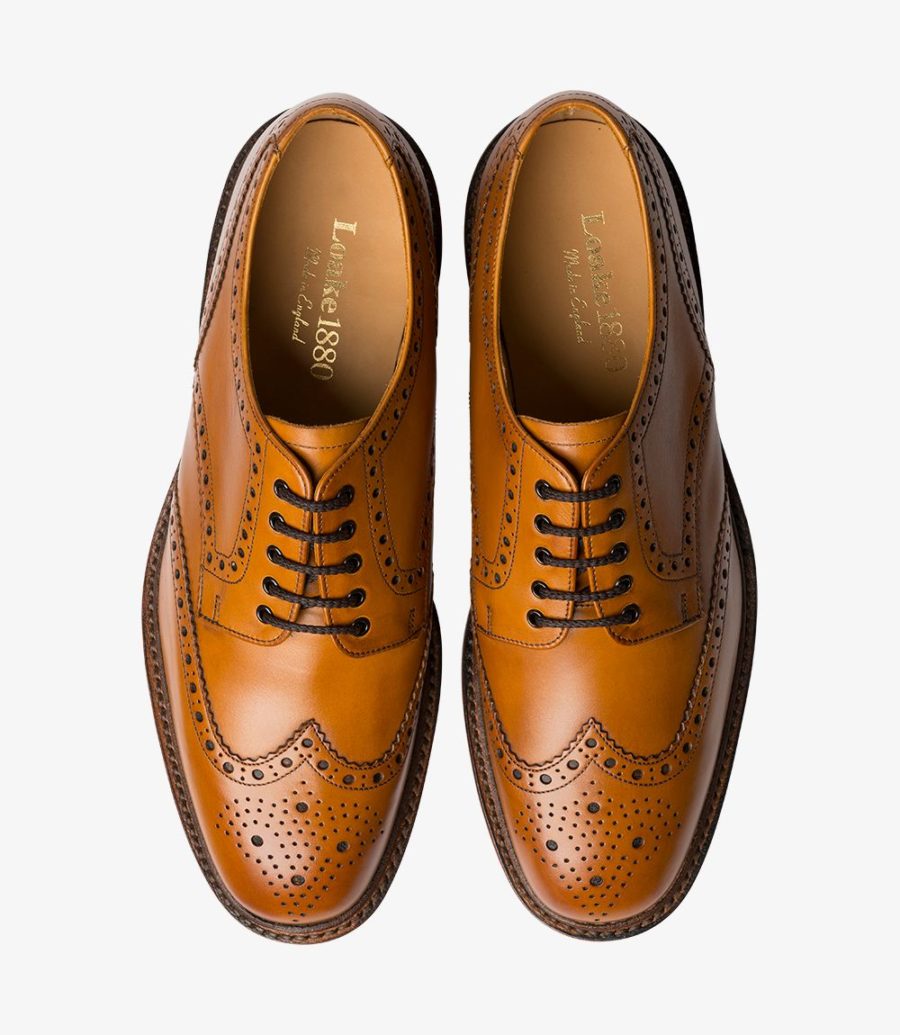 Men's Loake Lace Up Brogue Shoes Chester 2 