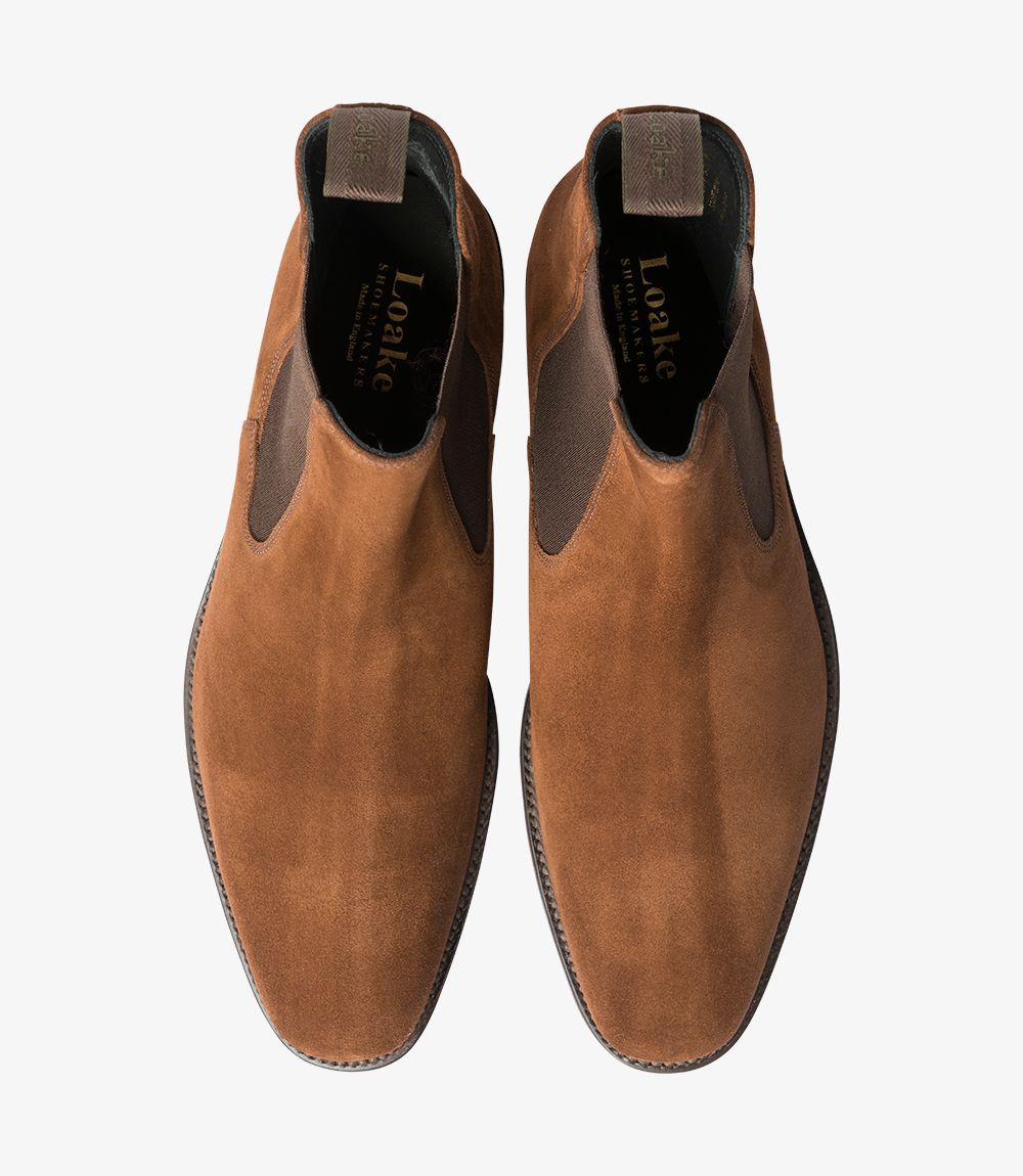 loake brown suede chelsea boots