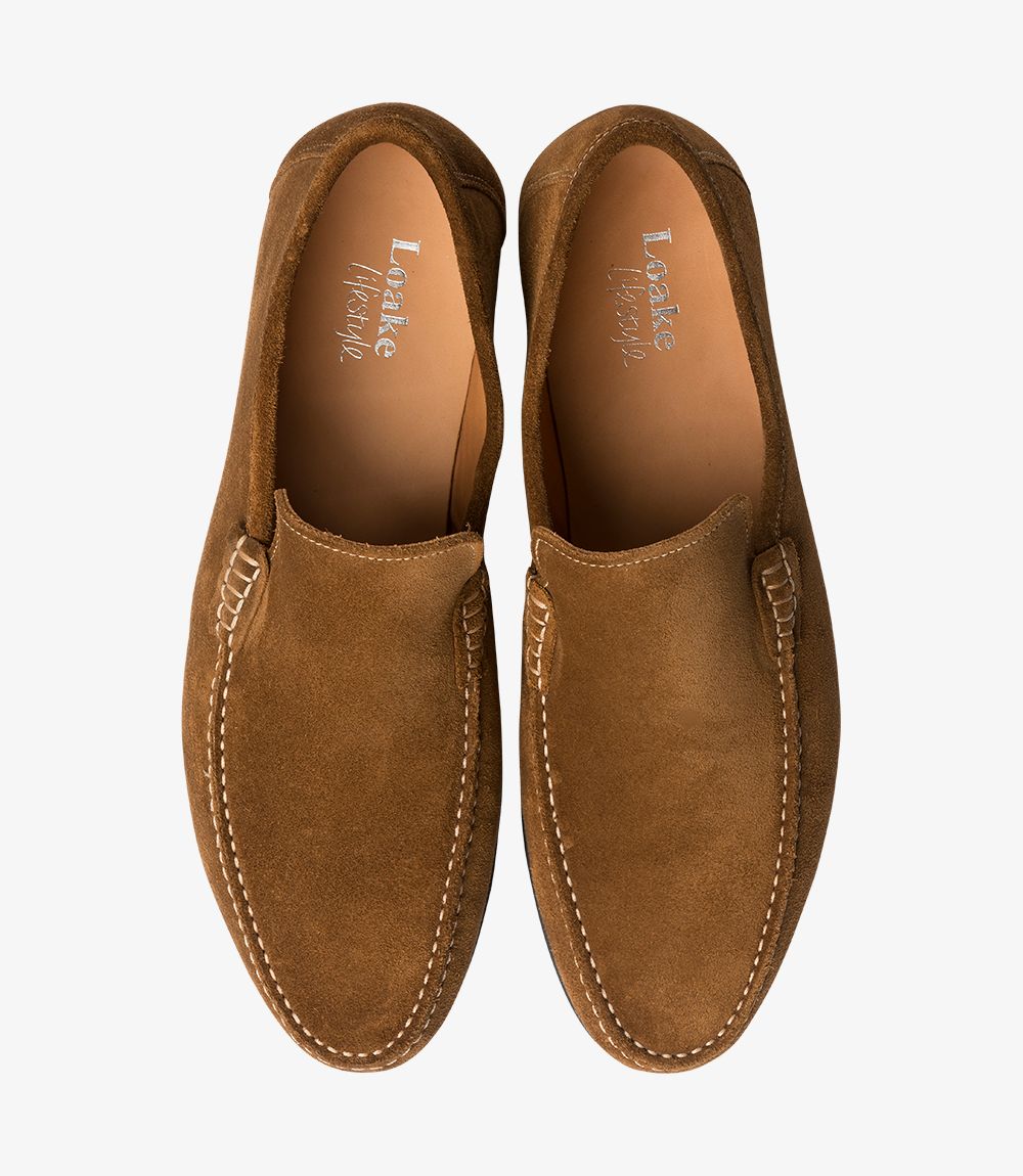 loake nicholson suede loafers