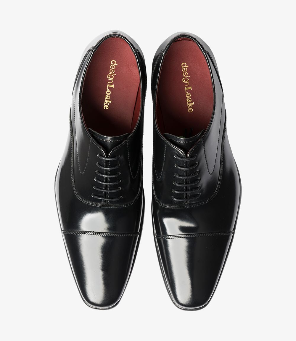 loake black oxford shoes