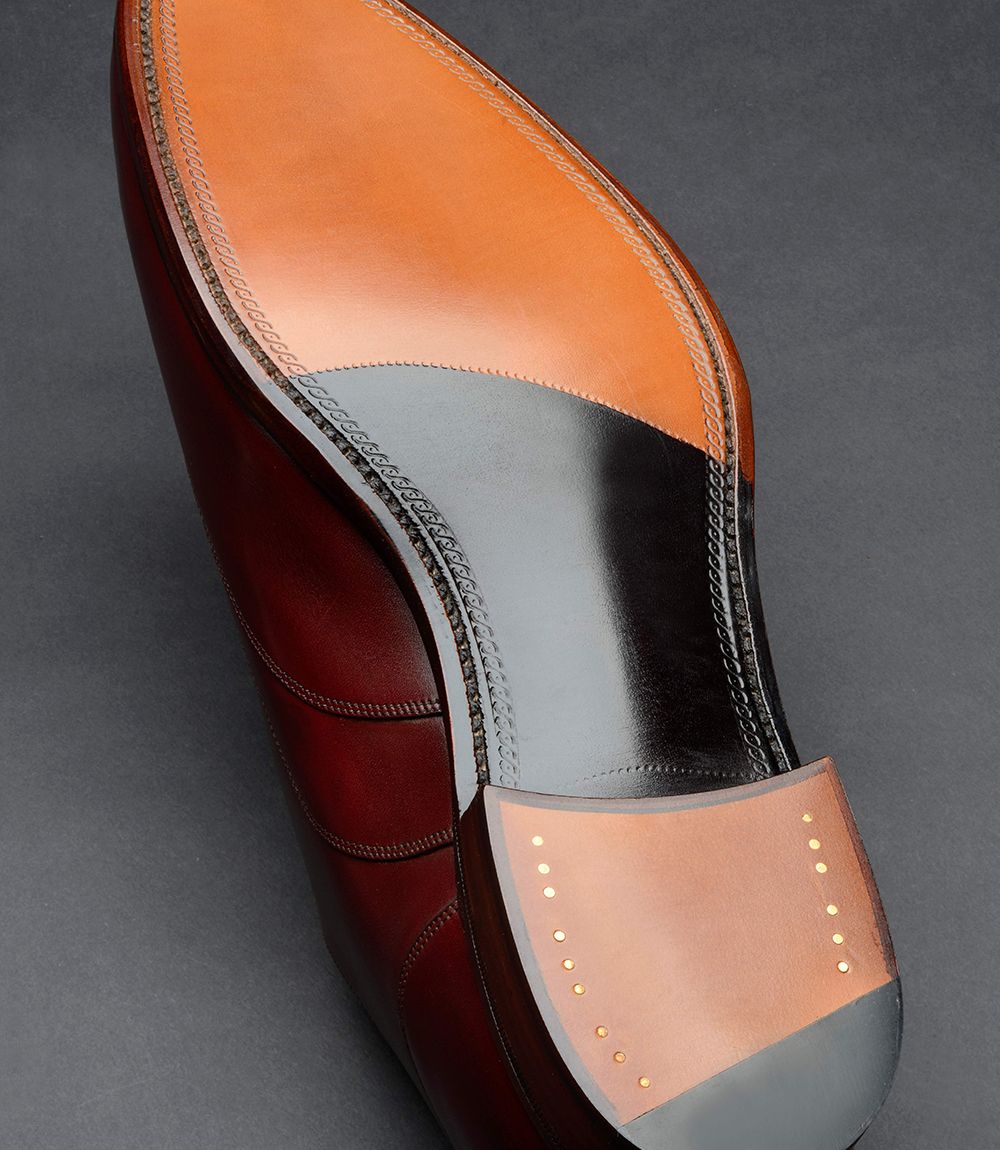 Beautiful Loake Export Grade leather sole, with hand painted finishes