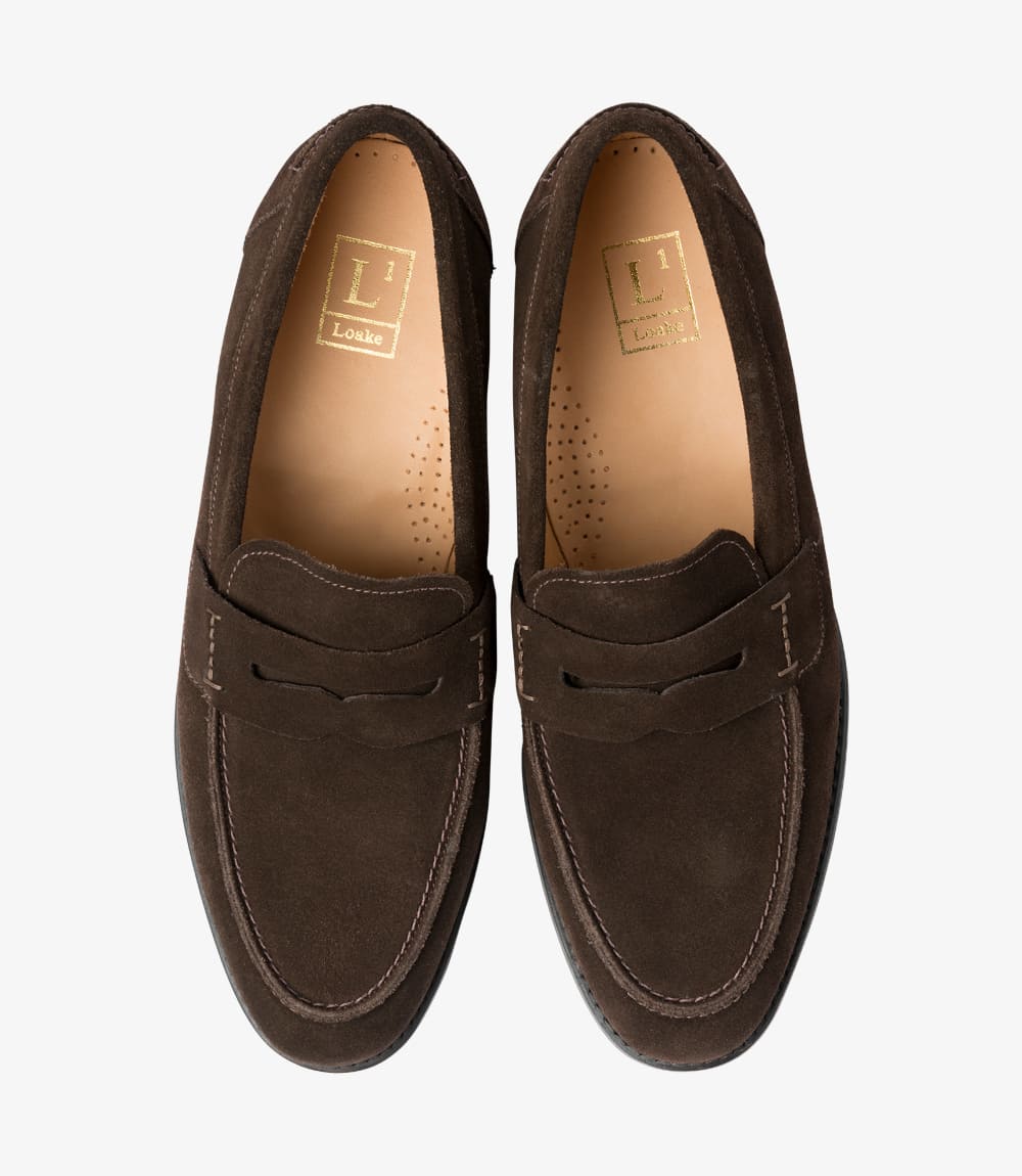 loake suede loafer