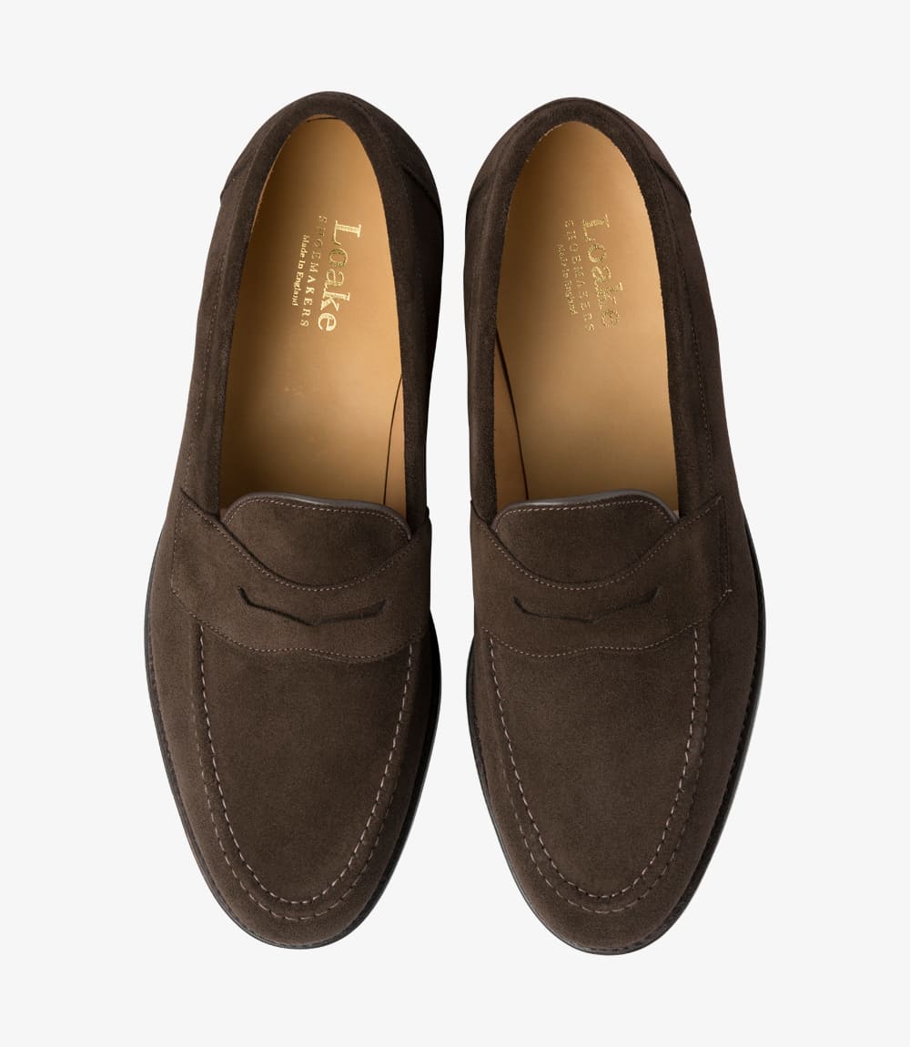 loake suede loafers