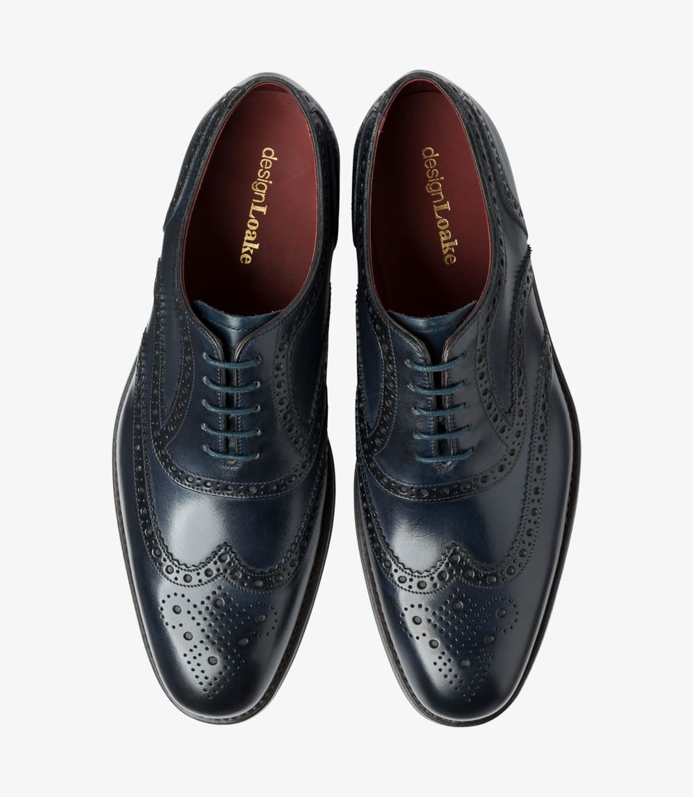 Kerridge Navy Top View Brogue