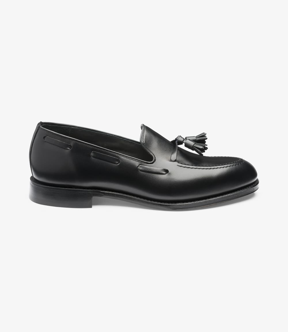 loake black loafers