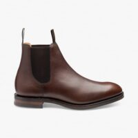 Loake Chatsworth Mens Brown Chelsea Boots Leather Ankle Shoes Formal Casual