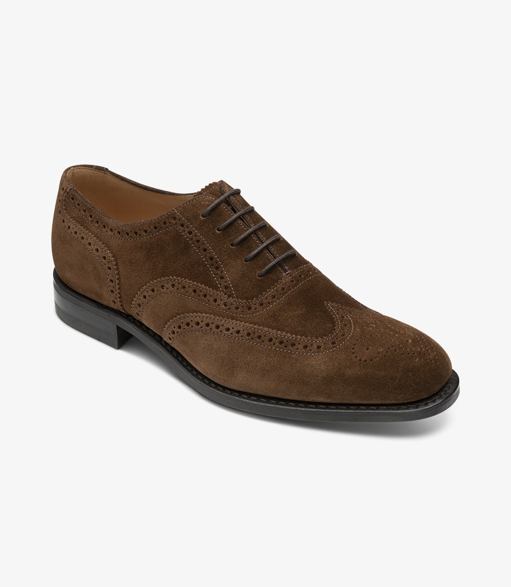 loake brown leather brogues