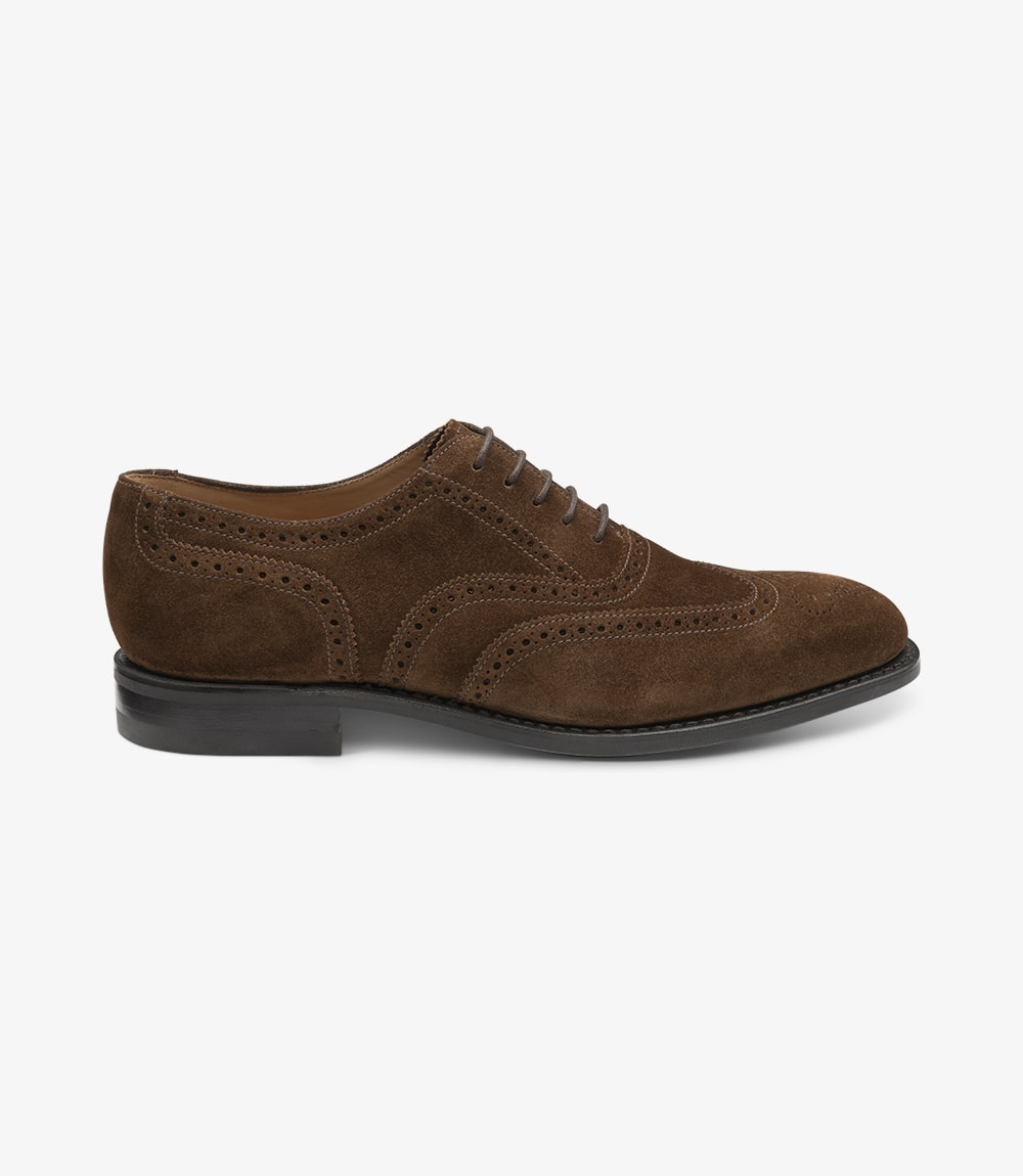 Brown Suede brogue | Loake Shoemakers 