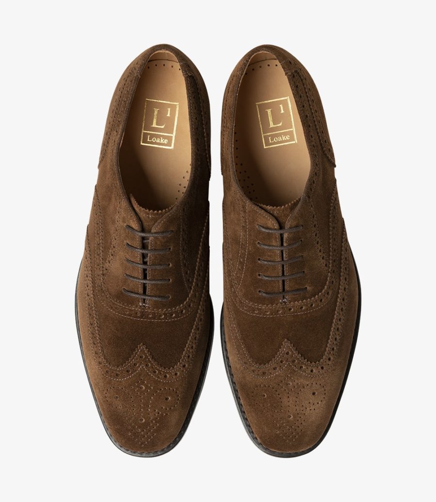 302 Brown Suede brogue | Loake Shoemakers | English Made Shoes & Boots