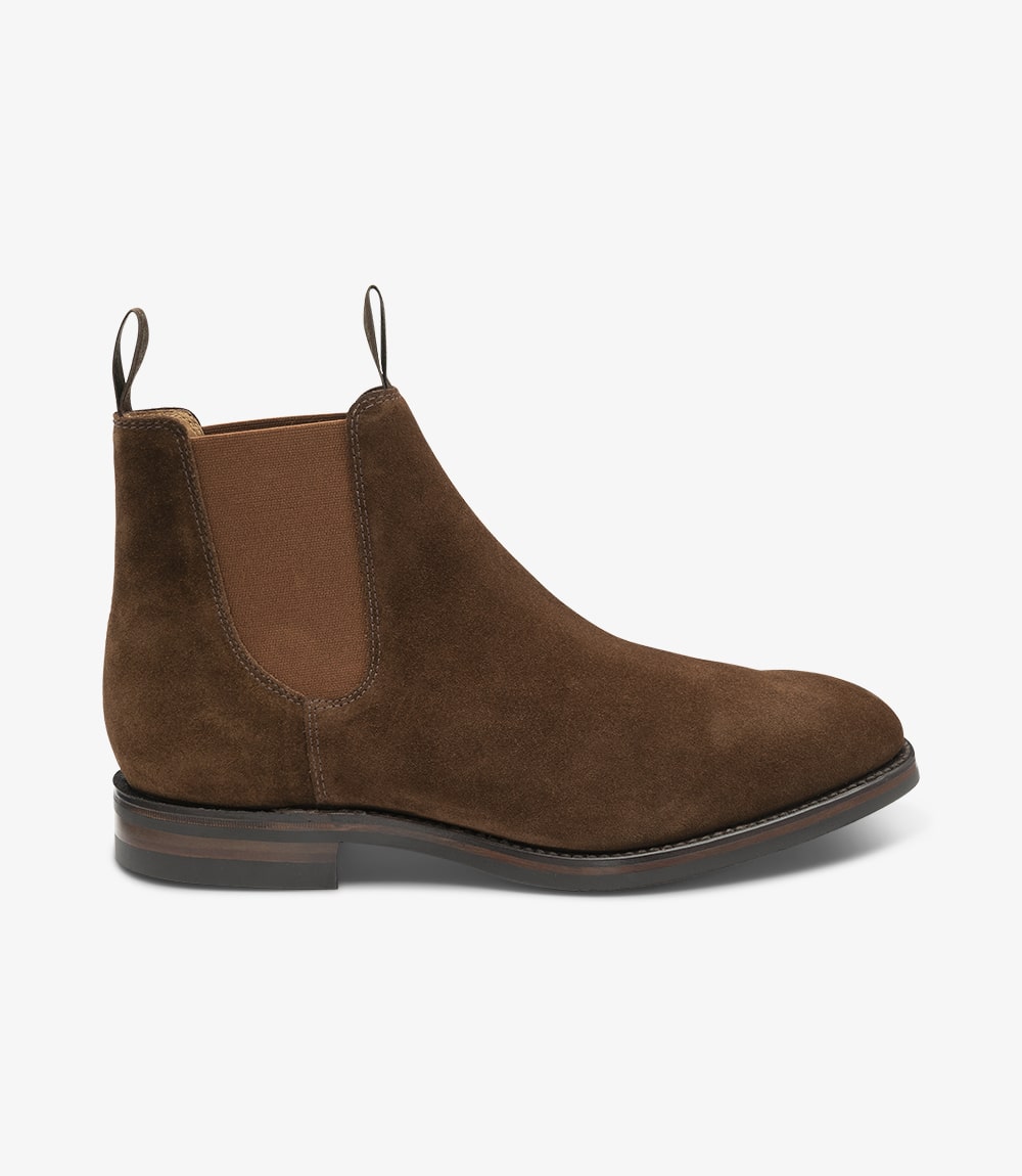 loake brown suede chelsea boots