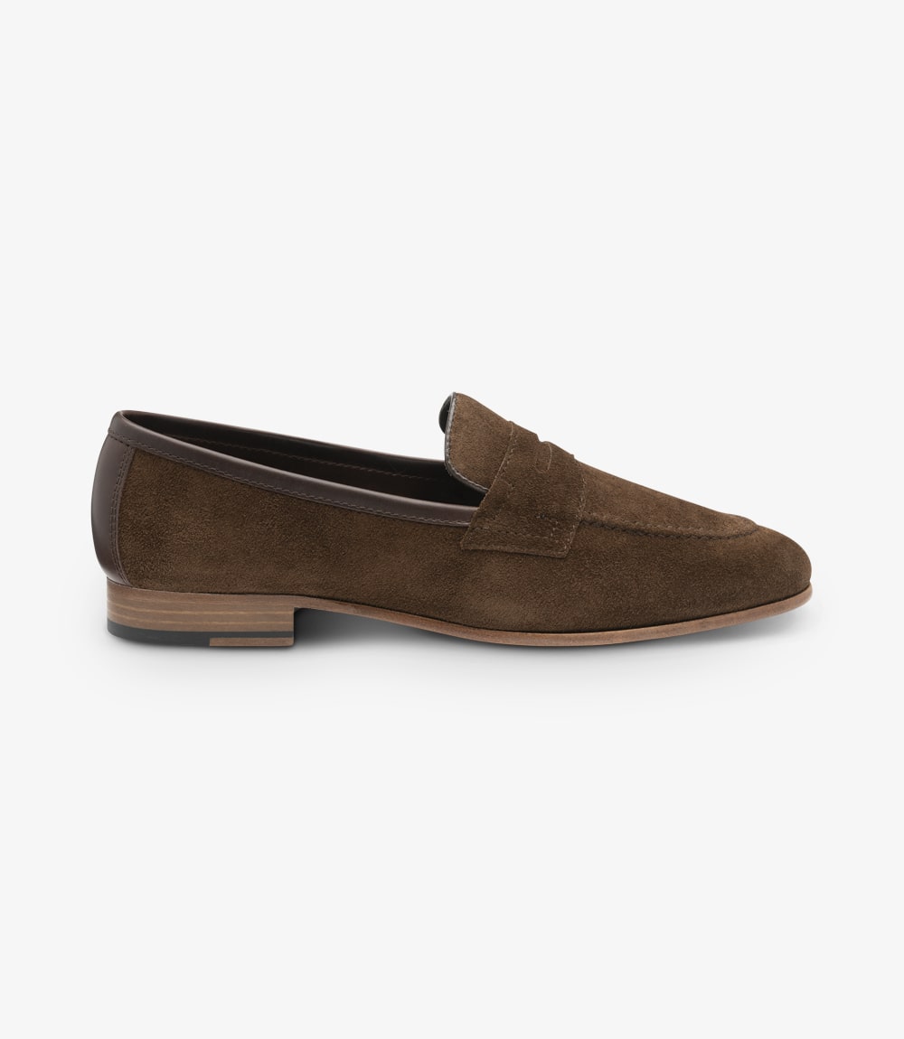 loake suede loafer