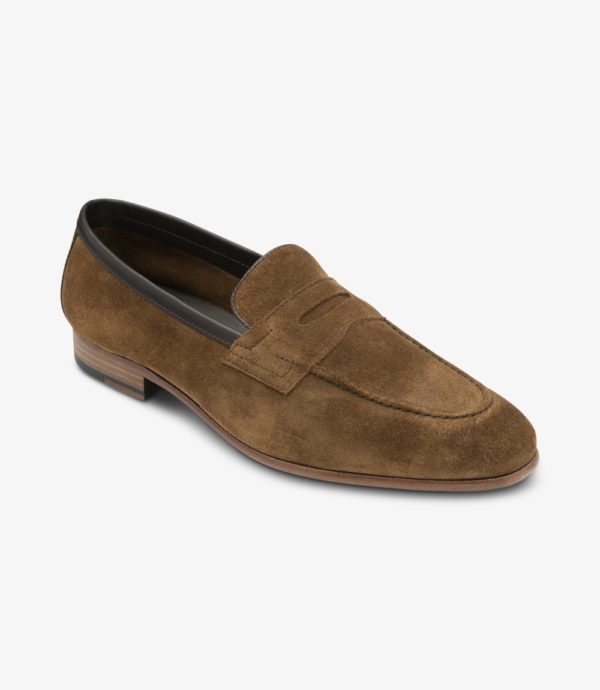 Darwin Dark Brown Suede loafer | Loake 