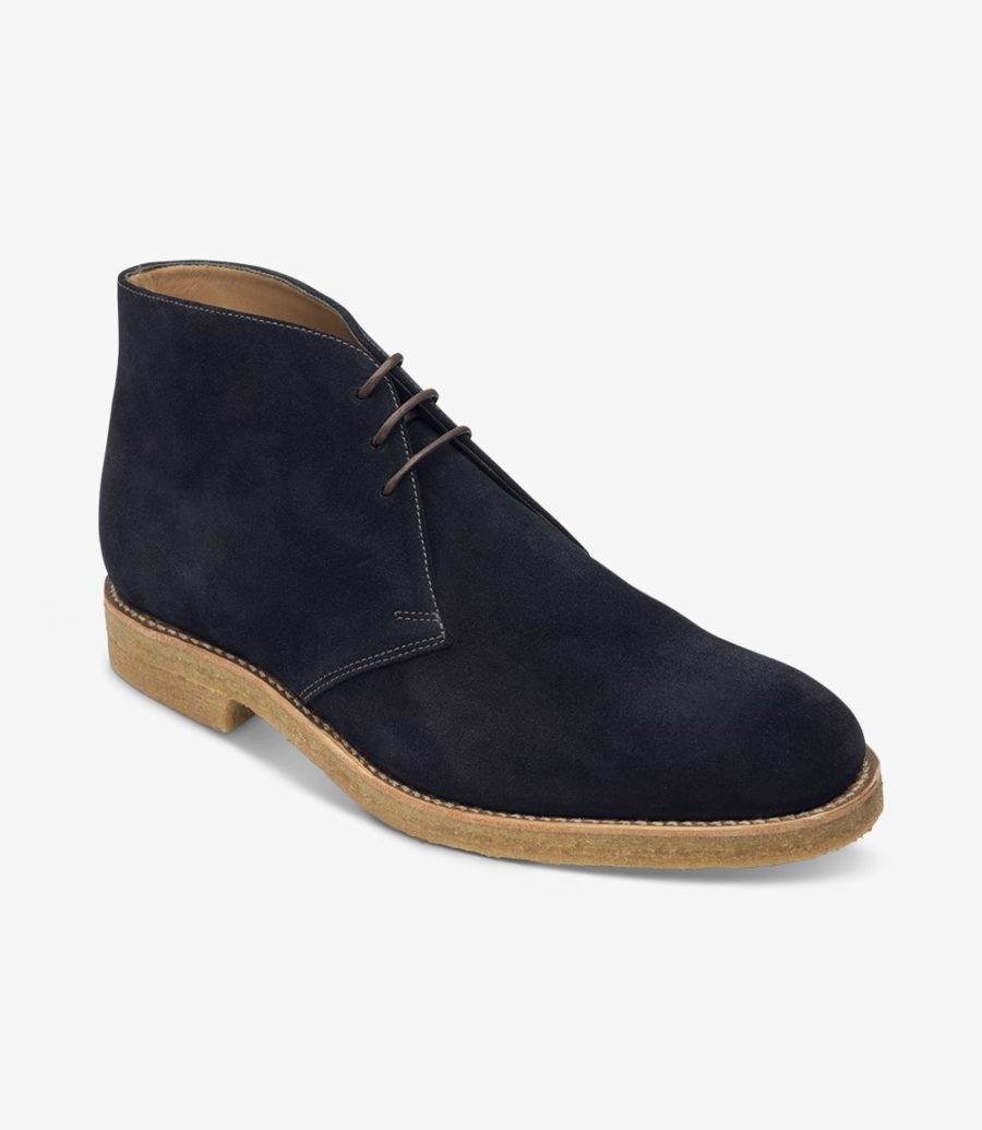 Rivington Navy Suede boot | Loake 
