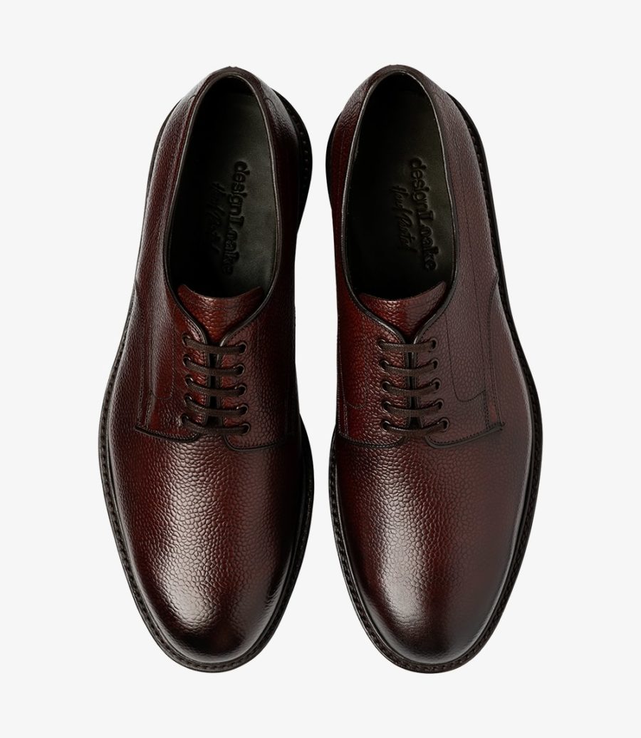 Freud Burgundy plain-tie | Loake Shoemakers | English Made Shoes