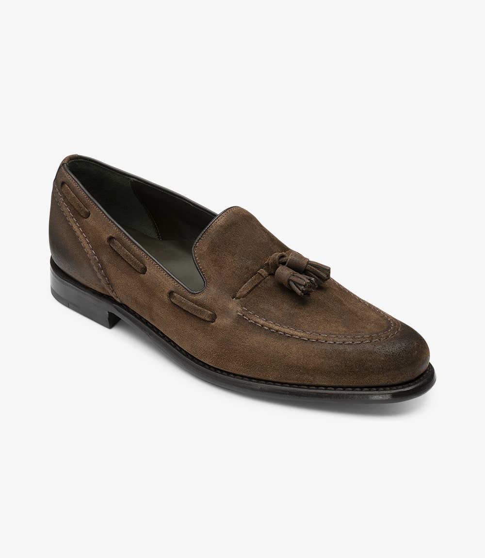 Loake suede loafers outlet