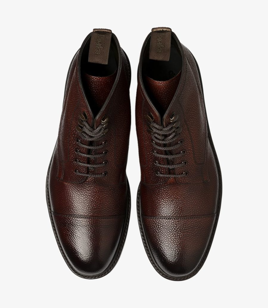 Reynolds Burgundy Grain boot | Loake 