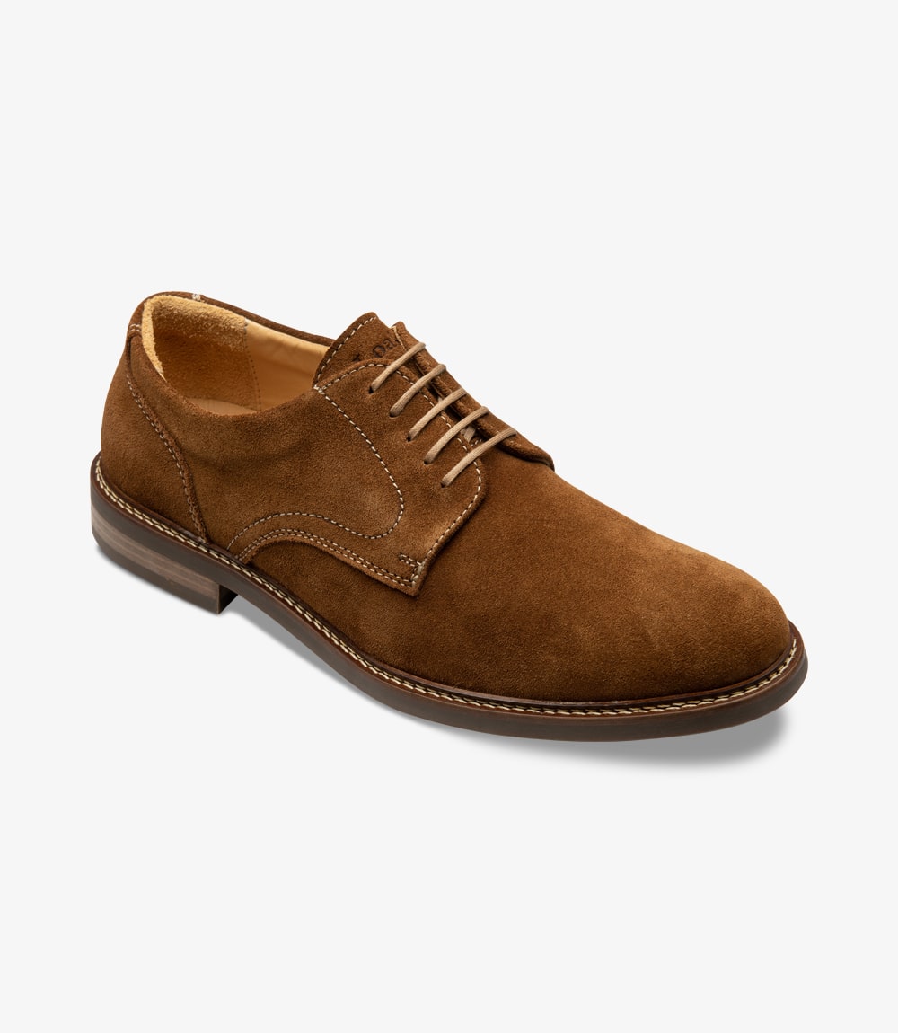 Franklin Tan Suede plain-tie | Loake Shoemakers | English