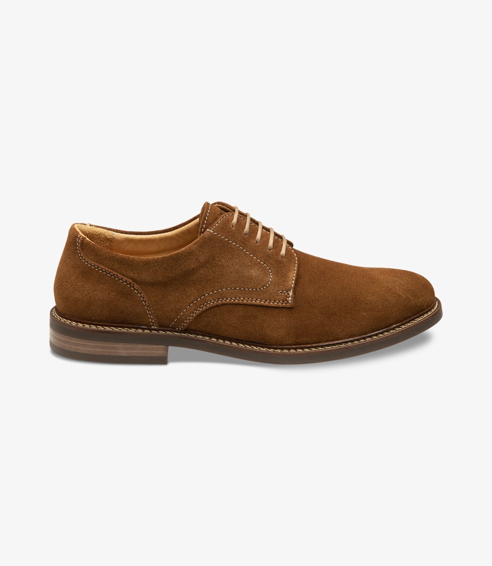 Franklin Tan Suede plain tie Loake Shoemakers English Made Shoes Boots