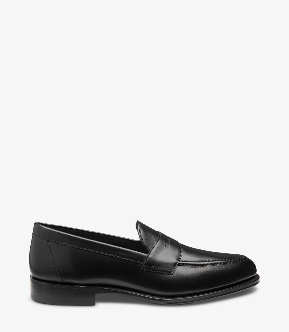 Loake sales black loafers