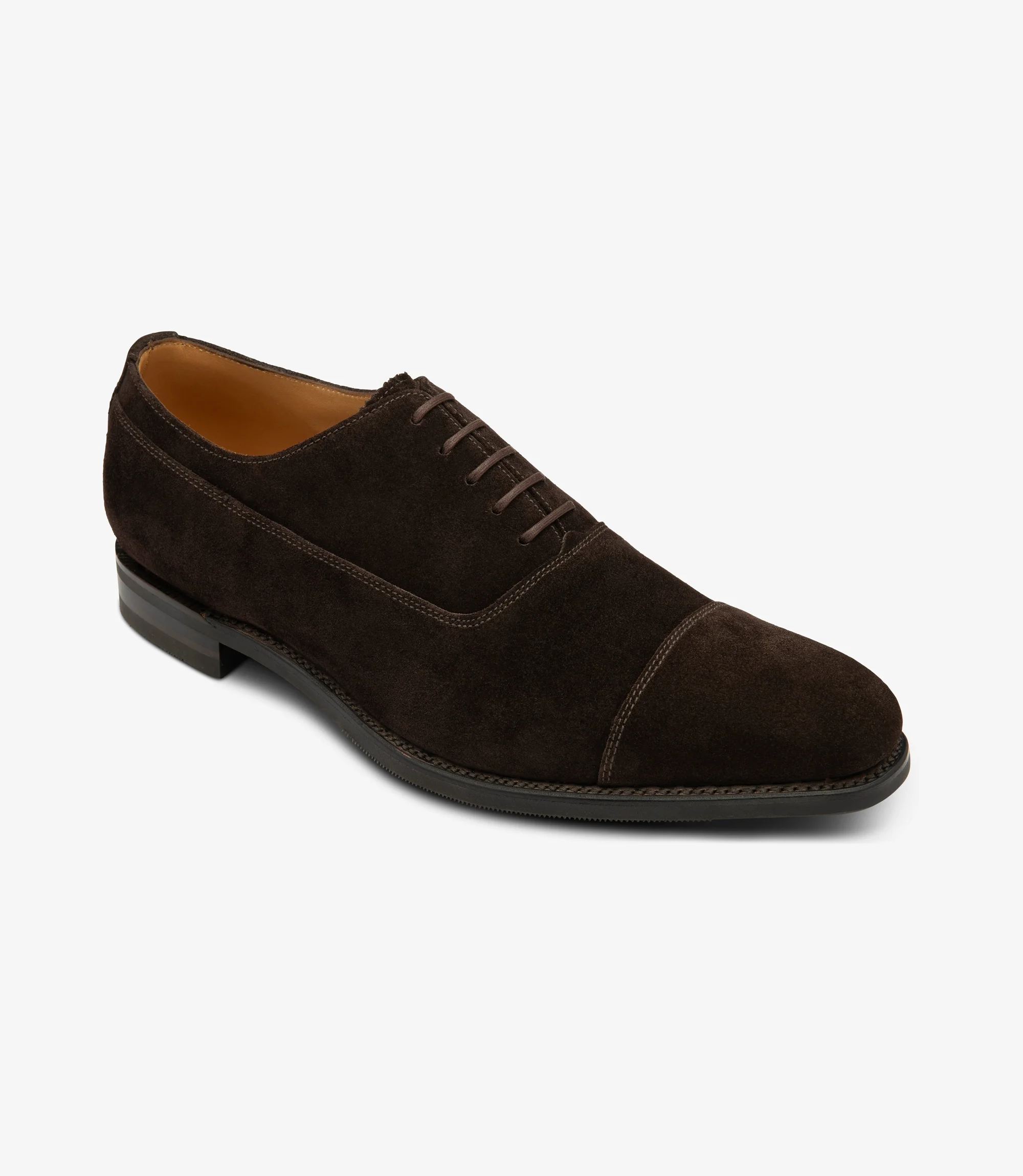 Suede cap toe shoes top