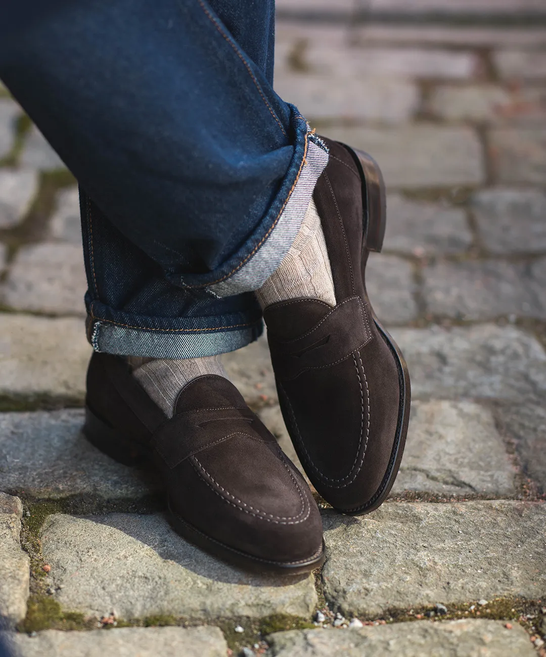 Loake Brown Suede Loafers
