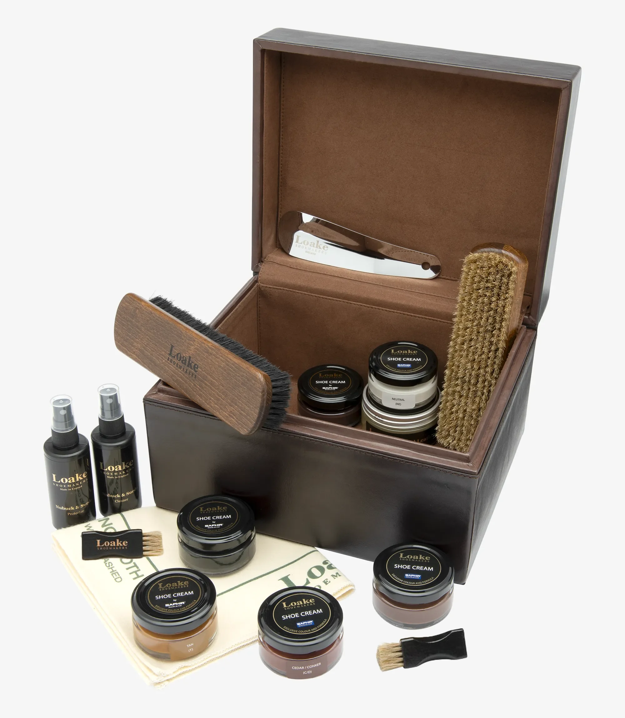 Made from Calf Leather our Dark Brown Luxury Valet Box is designed and engineered in Kettering, Northamptonshire and handmade in our high-grade factory in India.