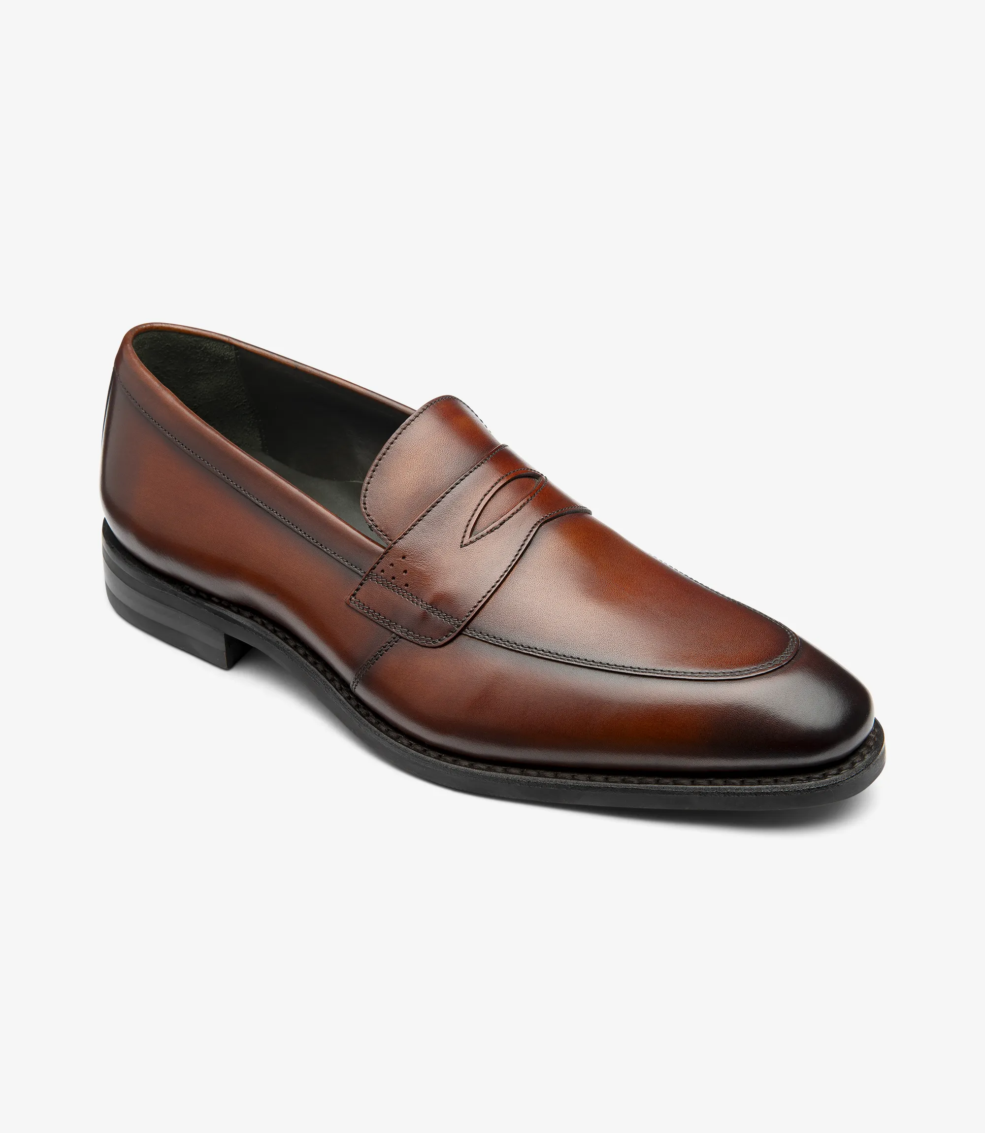 Men's Lynch Scotch loafer shoes featuring rubber soles | Angle View