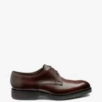 Men's Orson Dark Brown plain-tie shoes featuring rubber soles | Side View