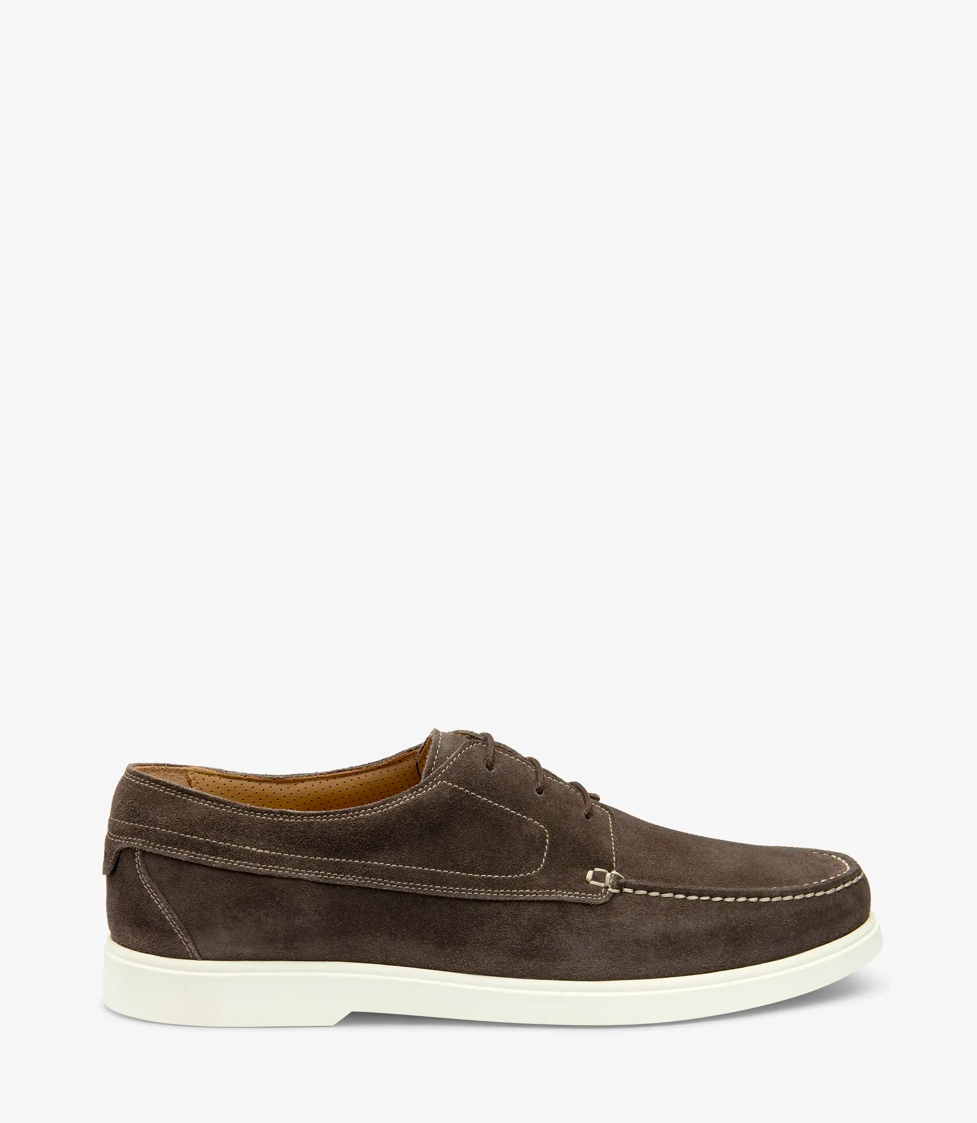 Men's Sardinia Anthracite loafer shoes featuring rubber soles | Side View