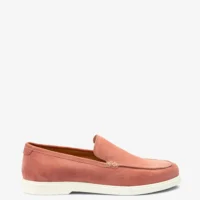 Men's Tuscany Dusky Pink loafer shoes featuring rubber soles | Side View