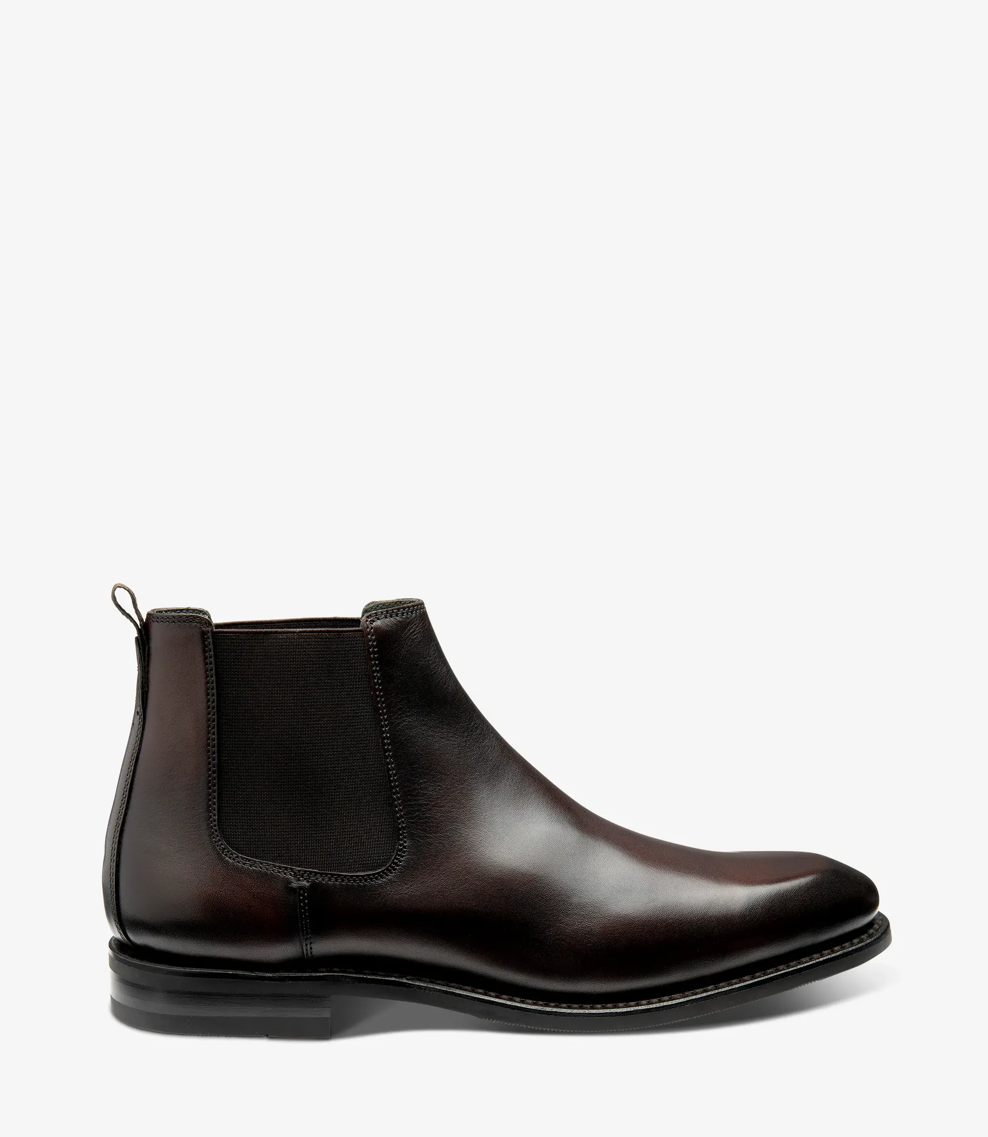 Men's McBride Dark Brown boot shoes featuring rubber soles | Side View