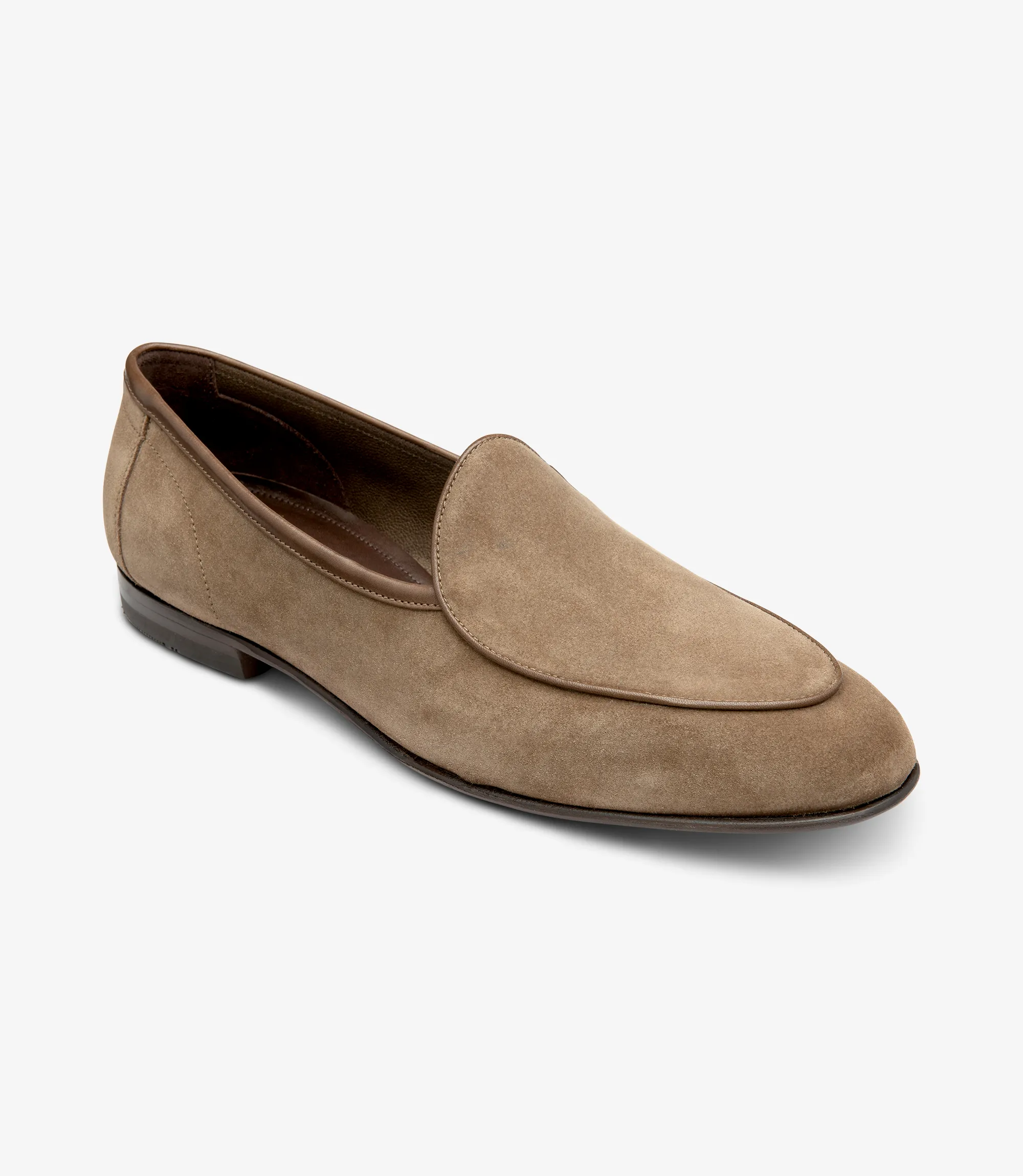 Men's Belgrave Flint loafer shoes featuring leather-rubber soles | Angle View