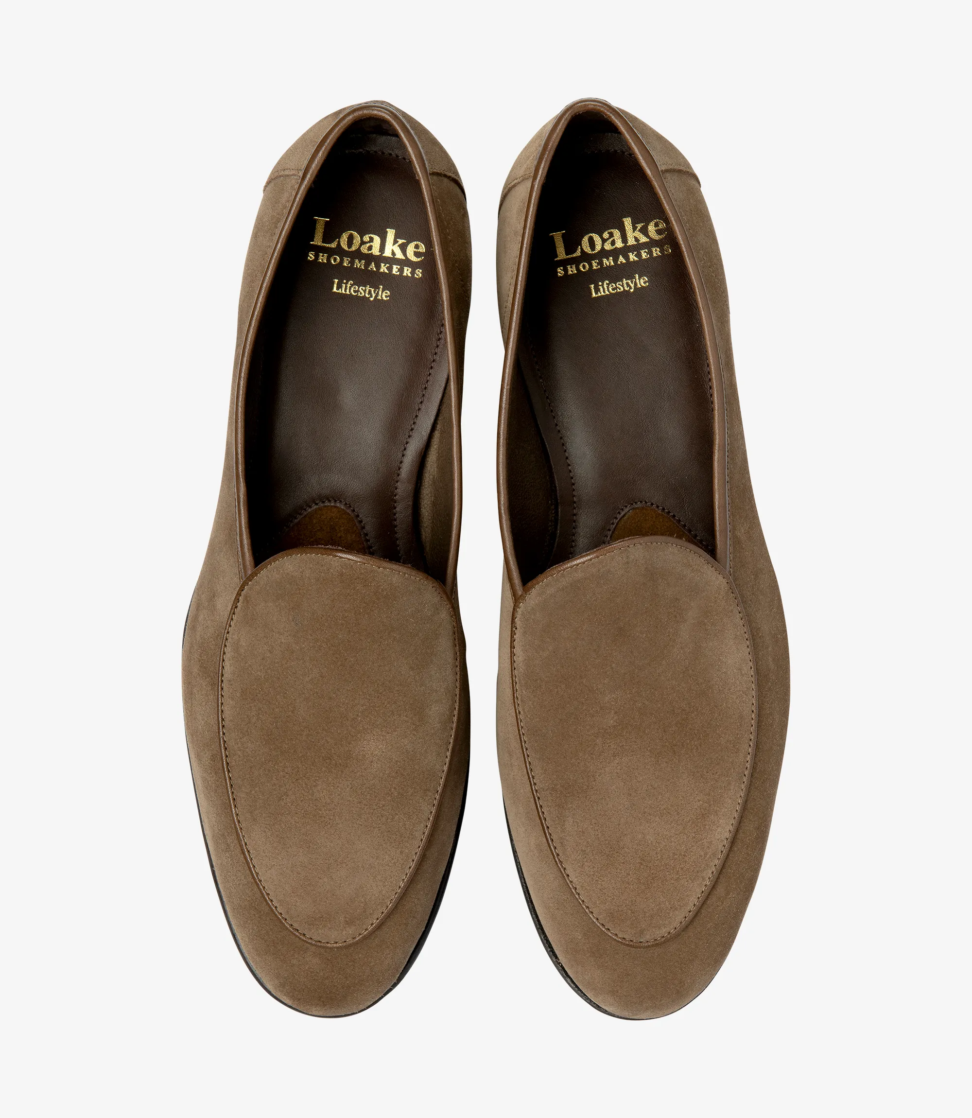 Men's Belgrave Flint loafer shoes featuring leather-rubber soles | Top View