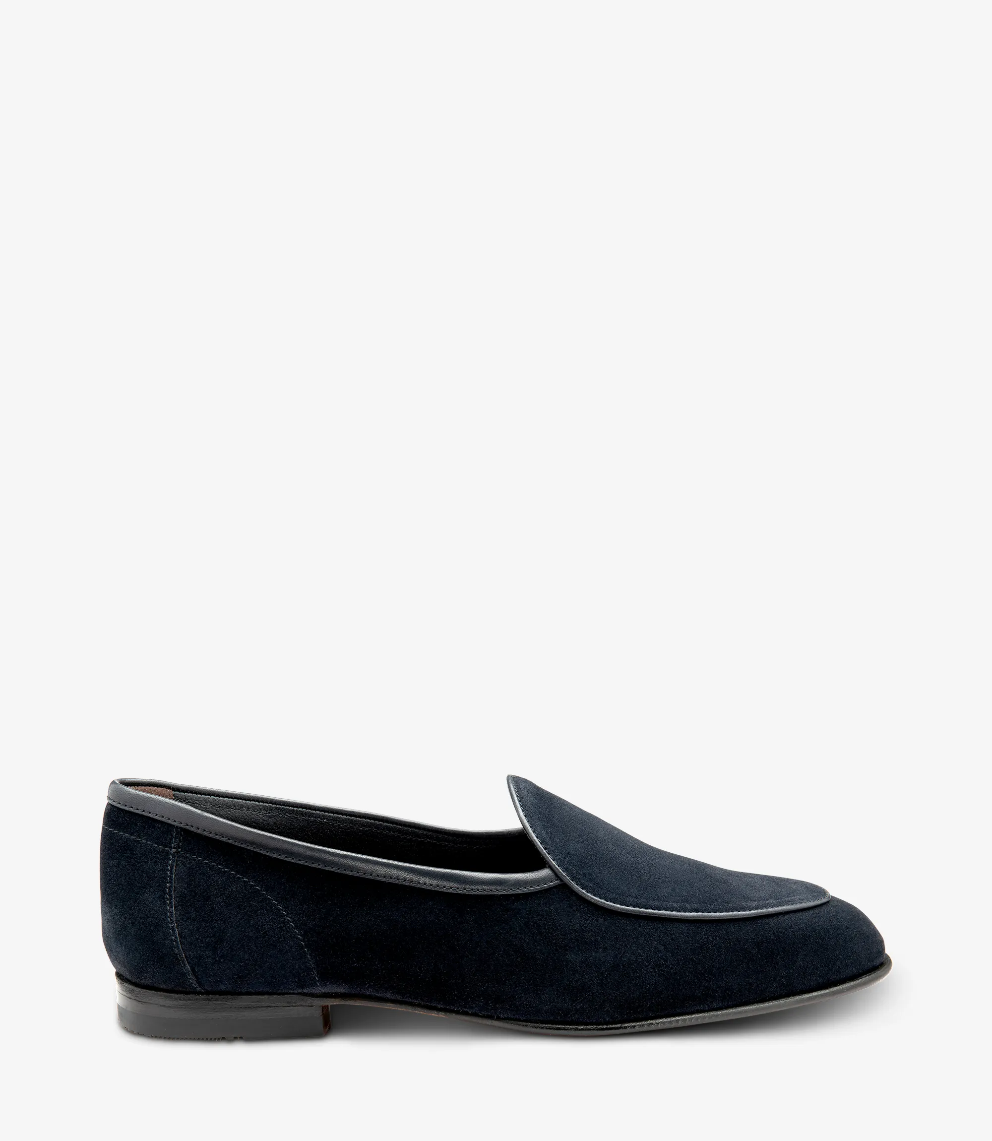 Men's Belgrave Flint loafer shoes featuring leather-rubber soles | Side View