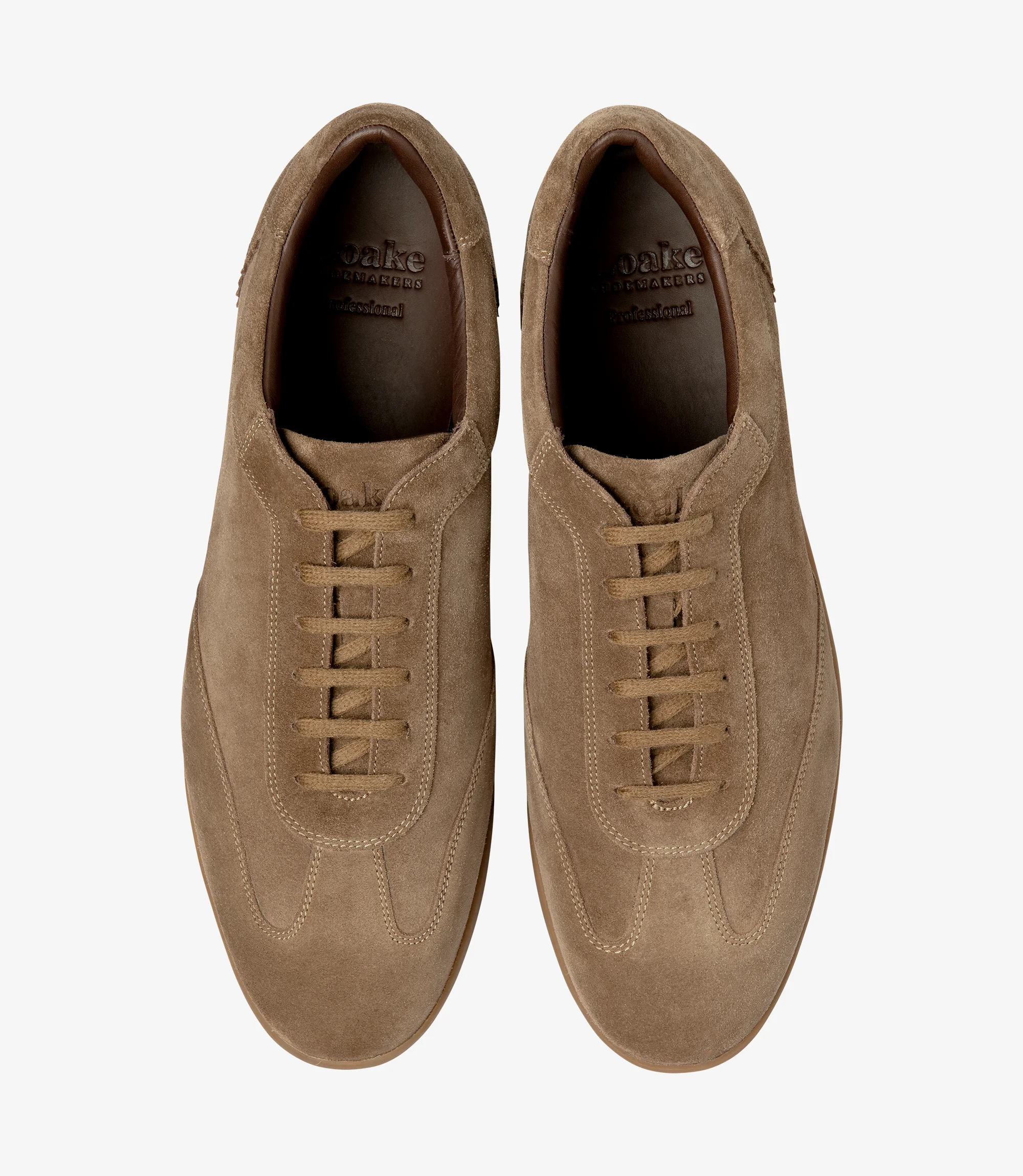 Men's Mayfair Flint trainer shoes featuring rubber soles | Top View