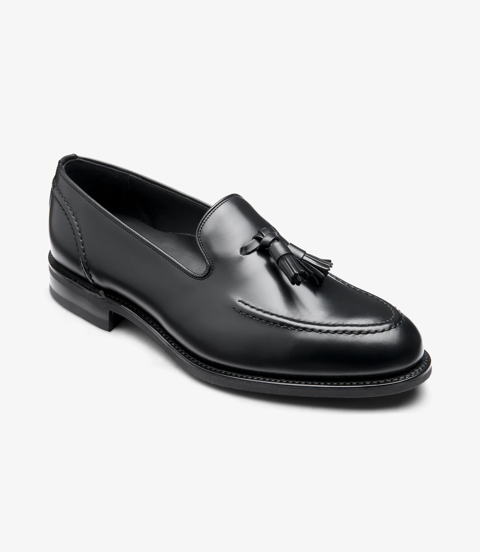 Men's Brunel Black loafer shoes featuring rubber soles | Angle View Men's Brunel Black loafer shoes featuring rubber soles | Angle View