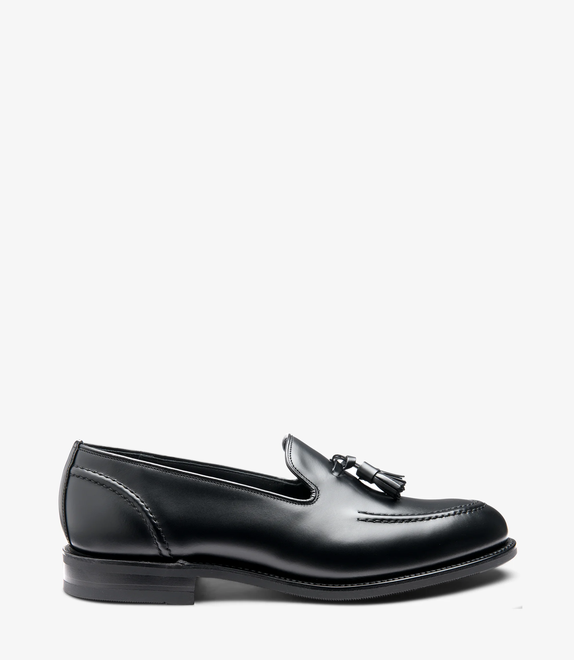 Men's Brunel Black loafer shoes featuring rubber soles | Side View Men's Brunel Black loafer shoes featuring rubber soles | Side View