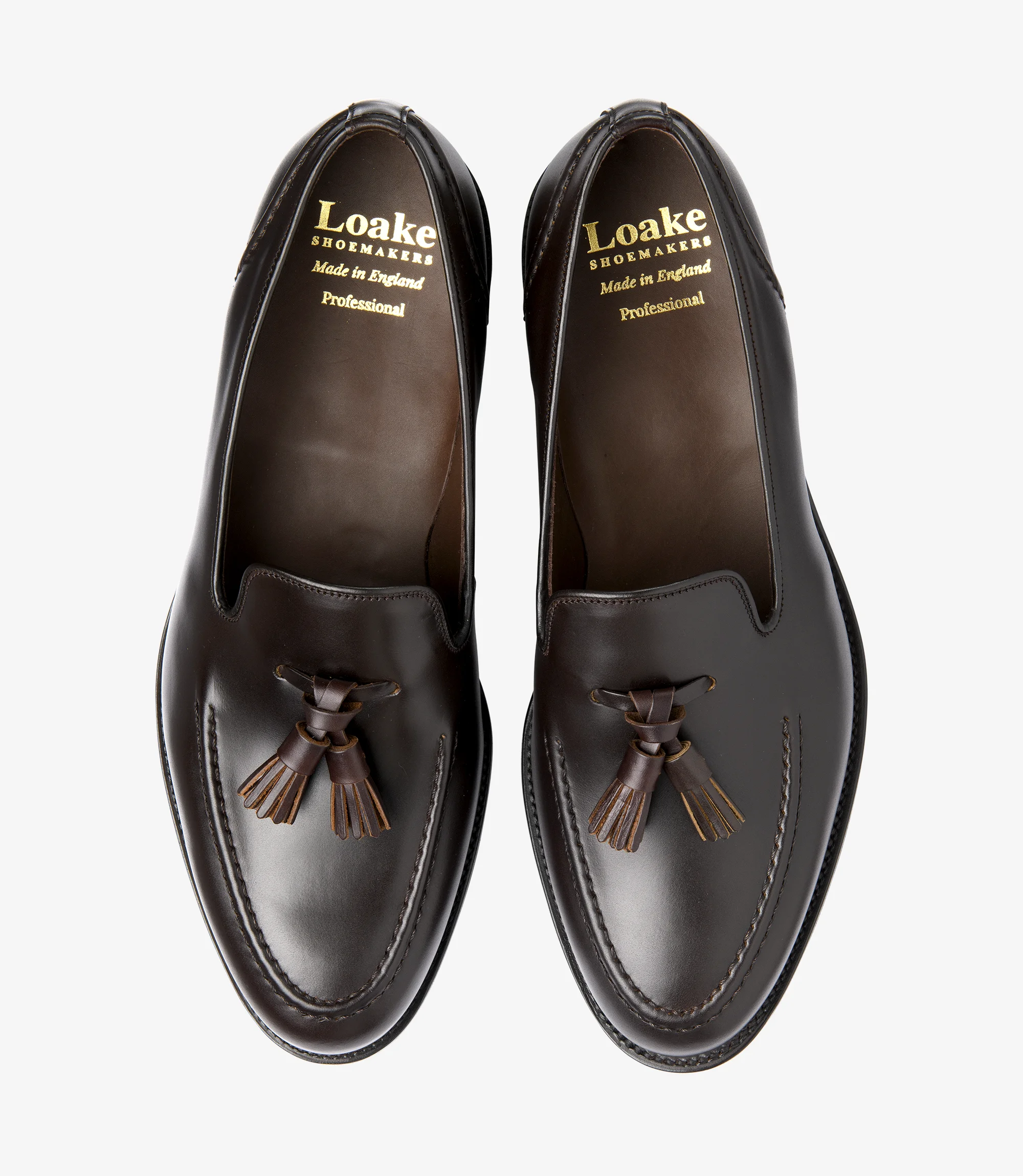 Men's Brunel Dark Brown loafer shoes featuring rubber soles | Top View Men's Brunel Dark Brown loafer shoes featuring rubber soles | Top View