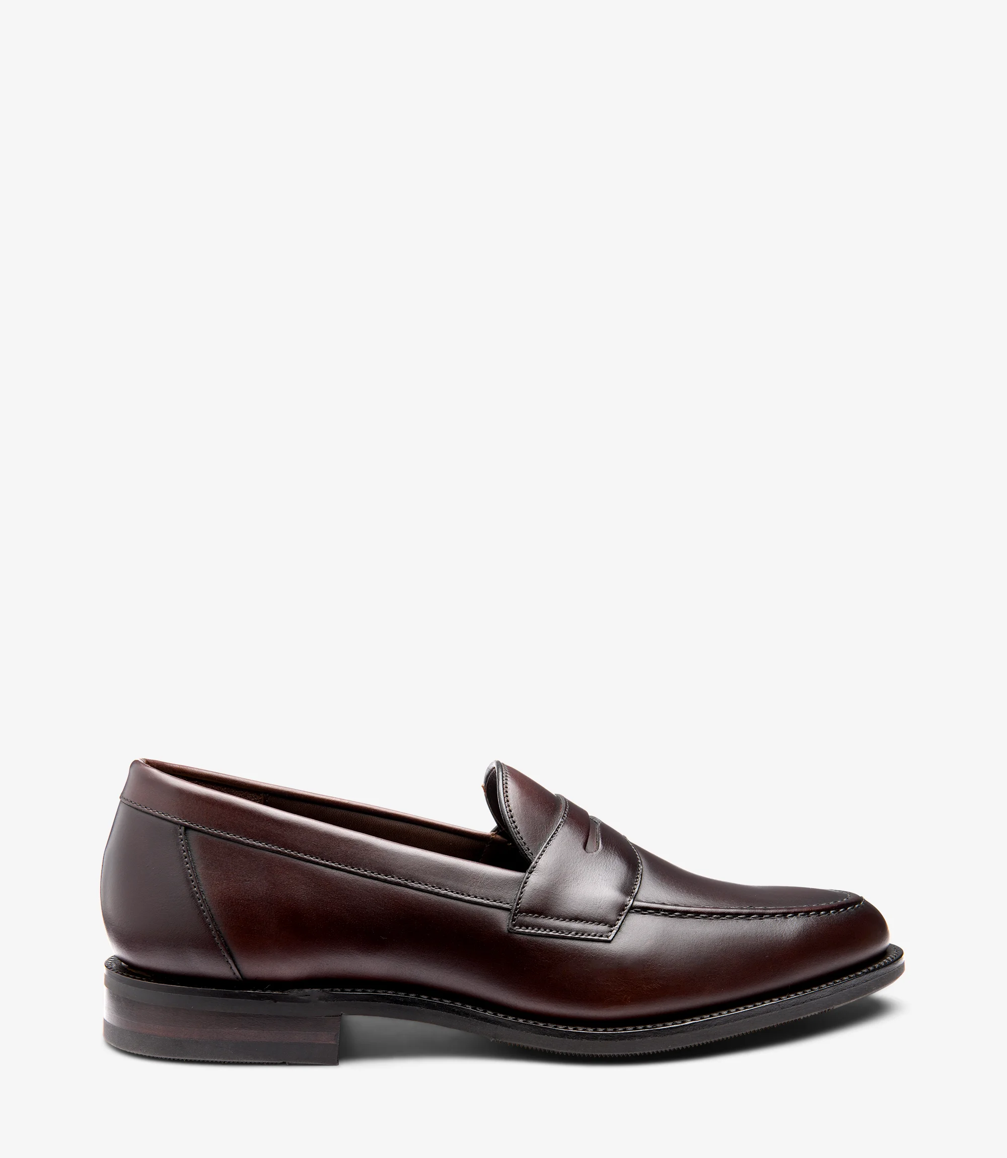 Men's Imperial Dark Brown loafer shoes featuring rubber soles | Side View Men's Imperial Dark Brown loafer shoes featuring rubber soles | Side View