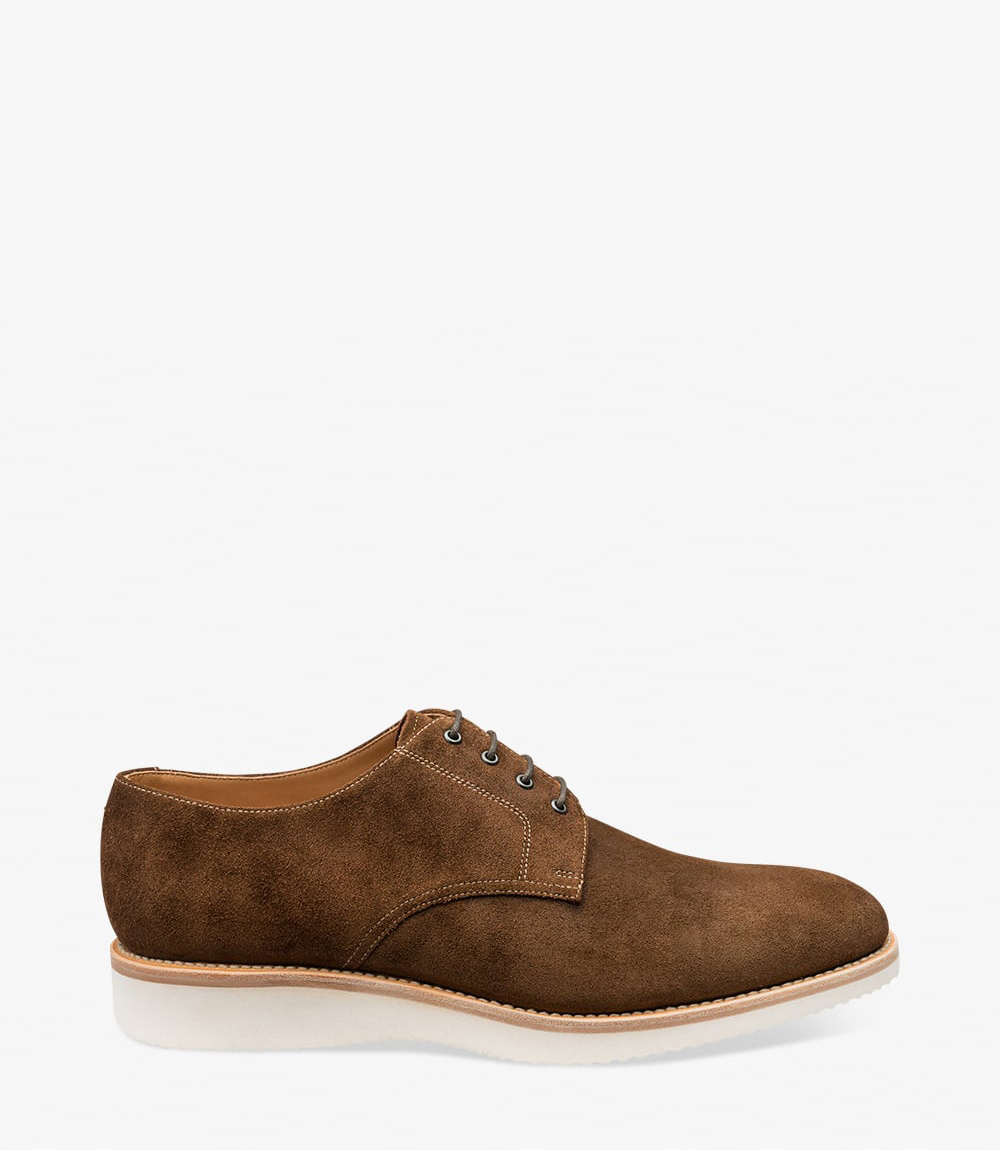featuring rubber soles | Side View Derby Shoe